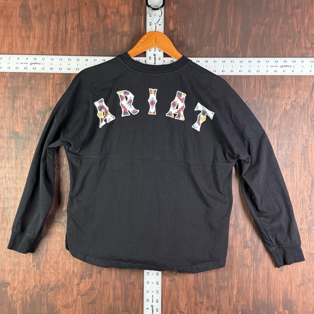 Ariat Black Long Sleeve Graphic Tee with Colorful Logo